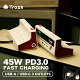 45W PD3.0
FAST CHARGING - TROZK Game Style Socket with 45W Adapter and Display