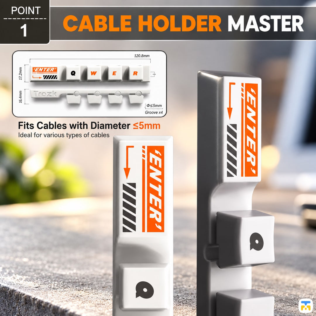 CABLE HOLDER MASTER - TROZK Punk Style Key Cap Cable Organizer