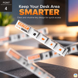 Keep Your Desk Area
SMARTER - TROZK Punk Style Key Cap Cable Organizer