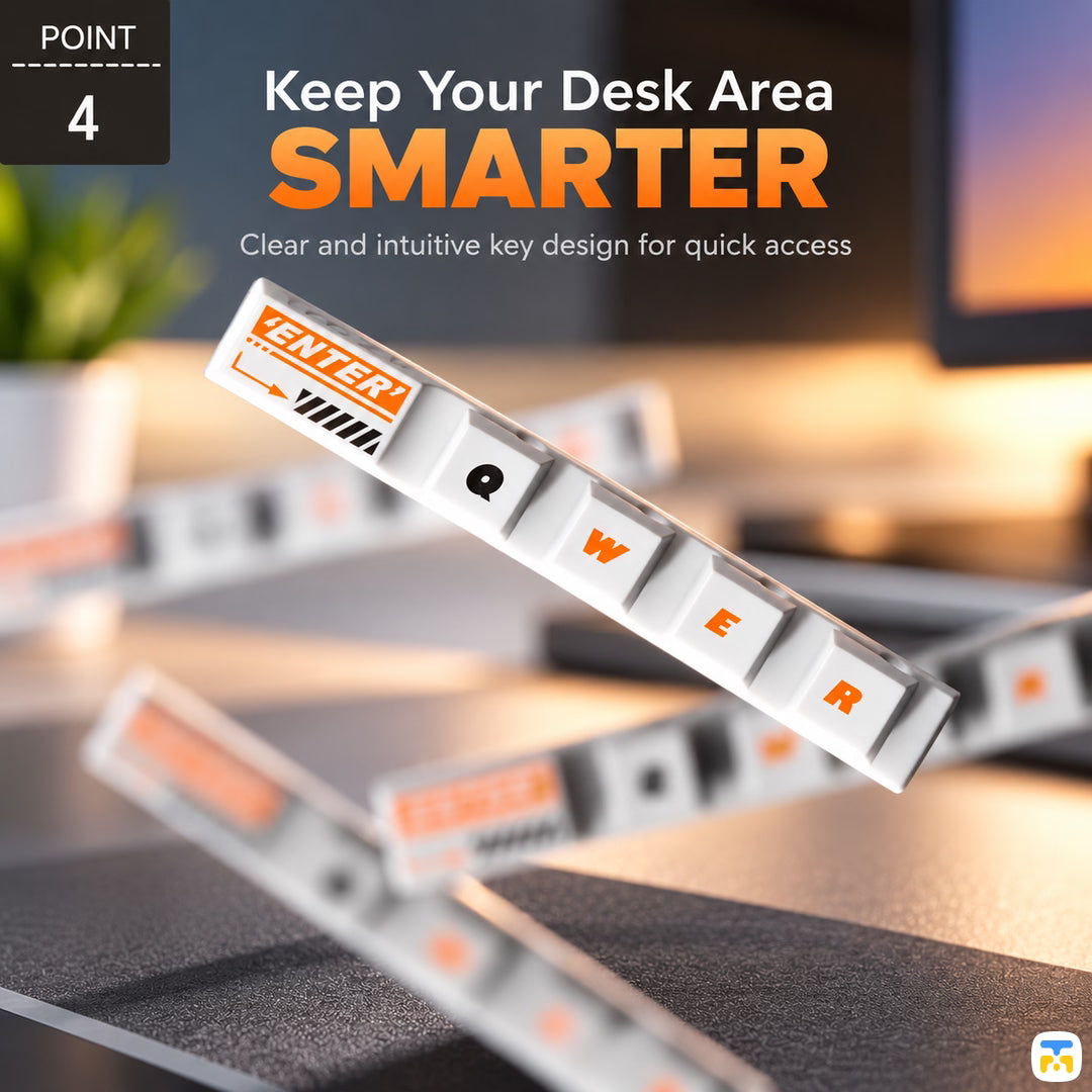 Keep Your Desk Area
SMARTER - TROZK Punk Style Key Cap Cable Organizer