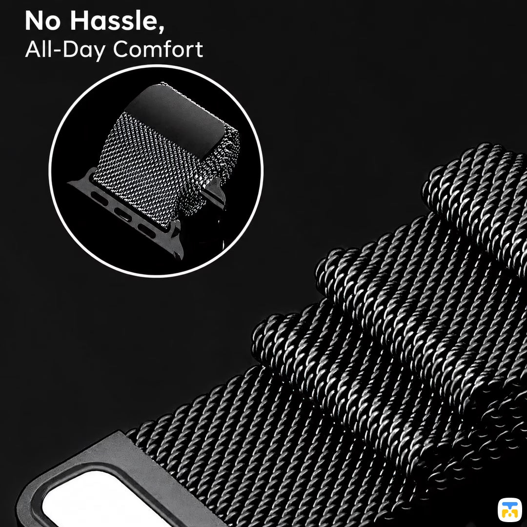No Hassle,
All-Day Comfort - Two Milan Round Tails Apple Watch Strap for 38-42mm