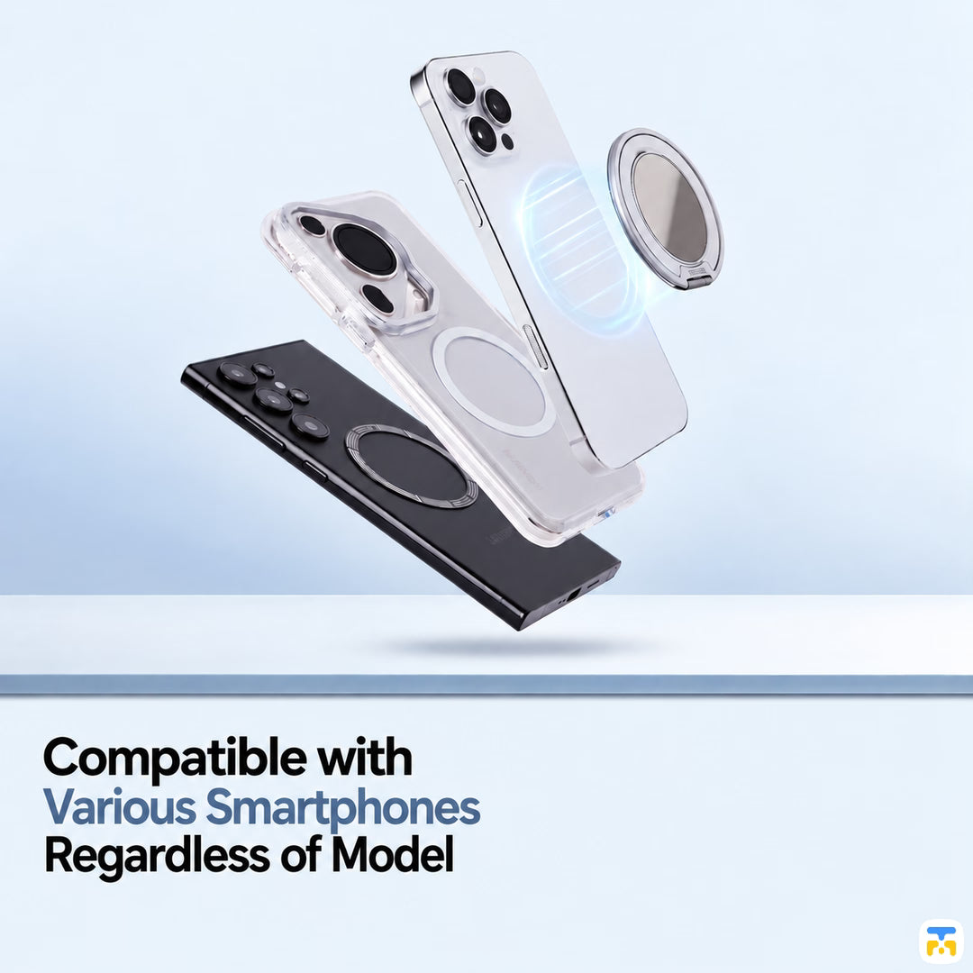 Compatible with
Various Smartphones
Regardless of Model - UDEMOS Freedom FreeFlow MagSafe Ring Stand