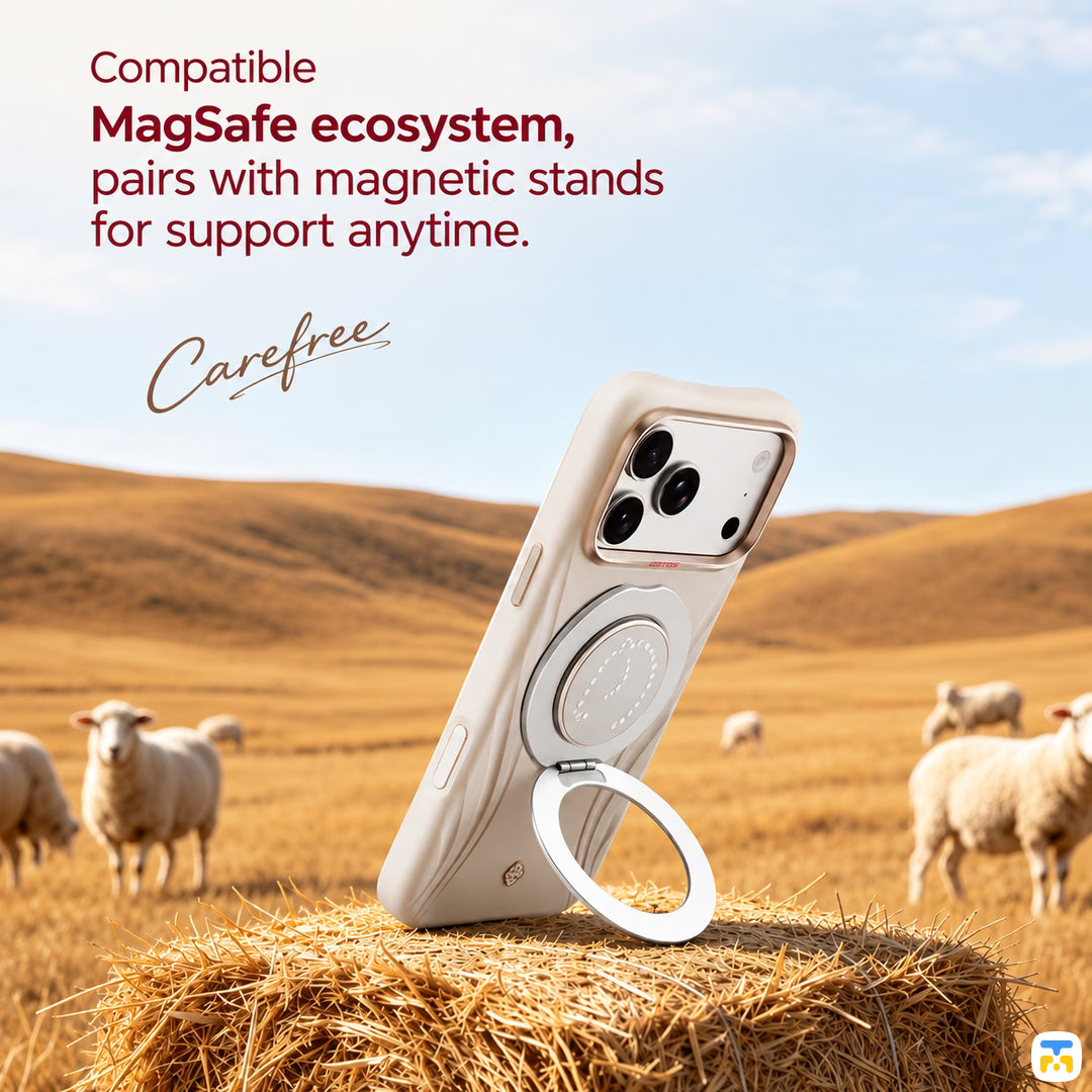 CompatibleMagSafe ecosystem, pairs with magnetic stands for support anytime - UDEMOS Freedom Unbound MagSafe Case for iPhone 17/18 Series
