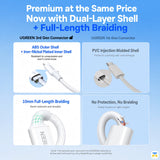 Premium at the Same Price
Now with Dual-Layer Shell
+ Full-Length Braiding - UGREEN 60W USB-C to USB-C PD 1 Meter Cable