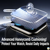 Advanced Honeycomb Cushioning!
Protect Your Watch, Resist Daily Impacts - UGREEN Apple Watch Screen Protector with Installer - 2 Pieces