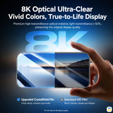 8K Optical Ultra-Clear
Vivid Colors, True-to-Life Display - UGREEN for iPhone 17 Series Borderless Screen Protector with Installer