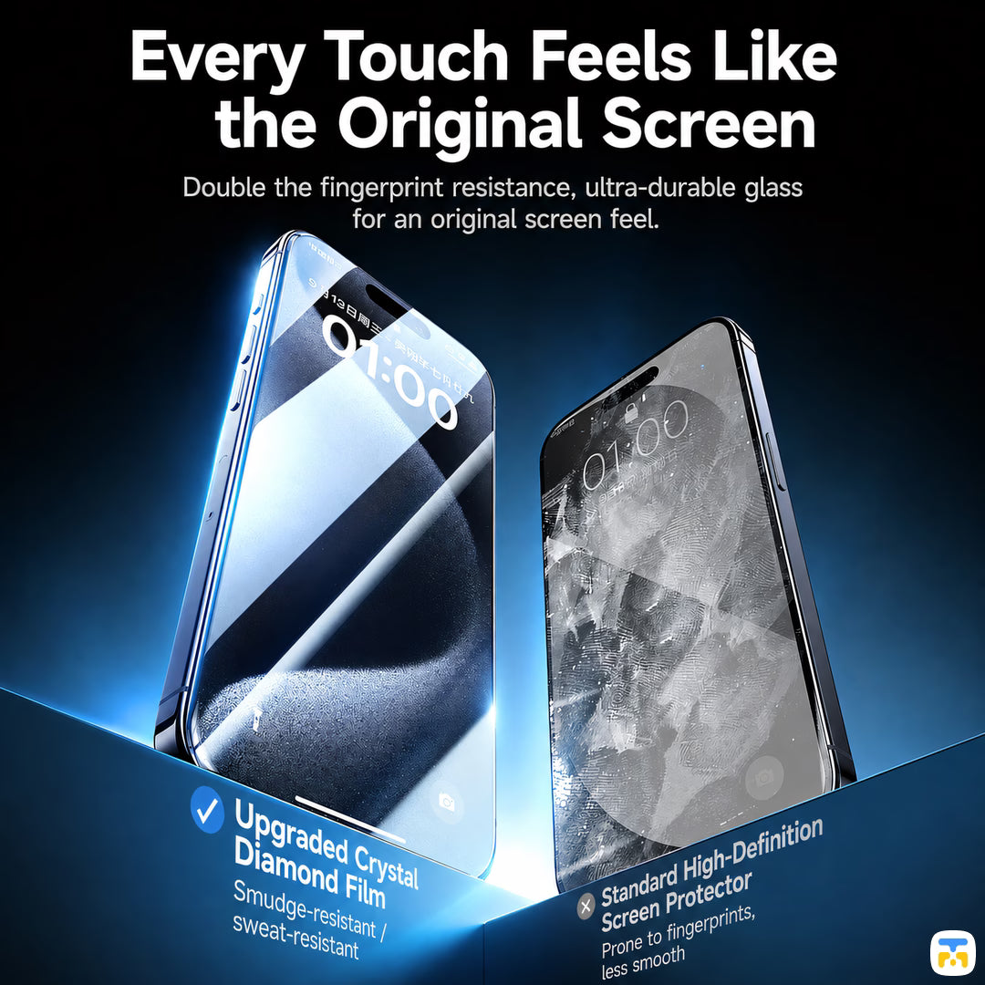 Every Touch Feels Like
the Original ScreenUGREEN for iPhone 17 Series Borderless Screen Protector with Installer