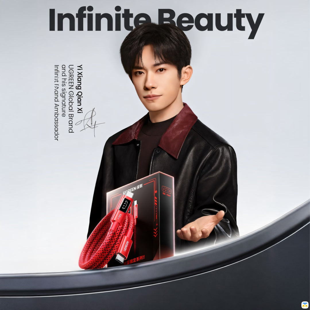 Infinite Beauty - UGREEN PD100W Fast Charging Cable - Cute Animated Display