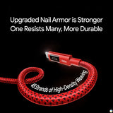 Upgraded Nail Armor is Stronger One Resists Many, More Durable - UGREEN PD100W Fast Charging Cable - Cute Animated Display