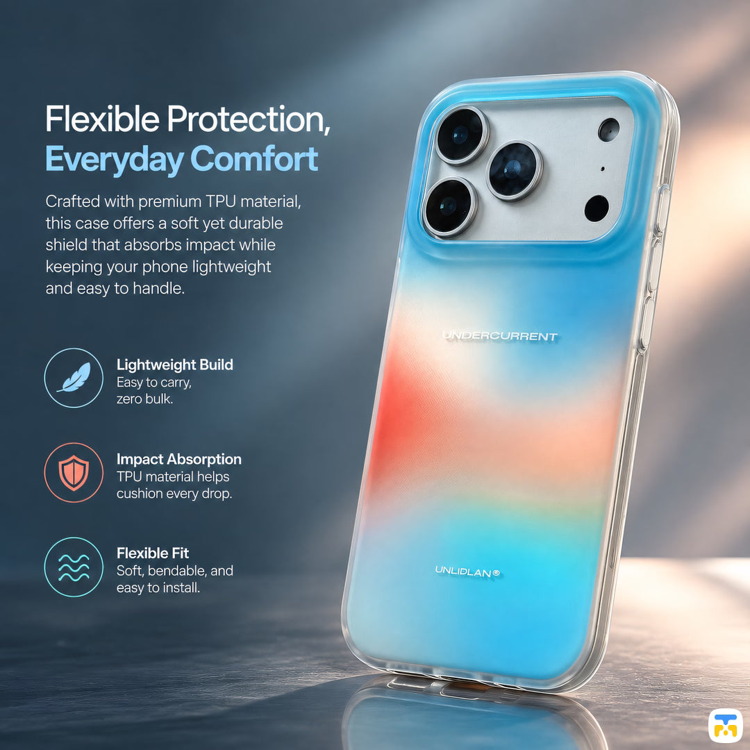 Flexible Protection,
Everyday Comfort - UNIPLAN for iPhone 17 Series Aura Glow MagSafe Case
