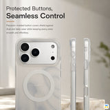 Protected Buttons,
Seamless Control - UNIPLAN for iPhone 17 Series Frosted Pearl MagSafe Case