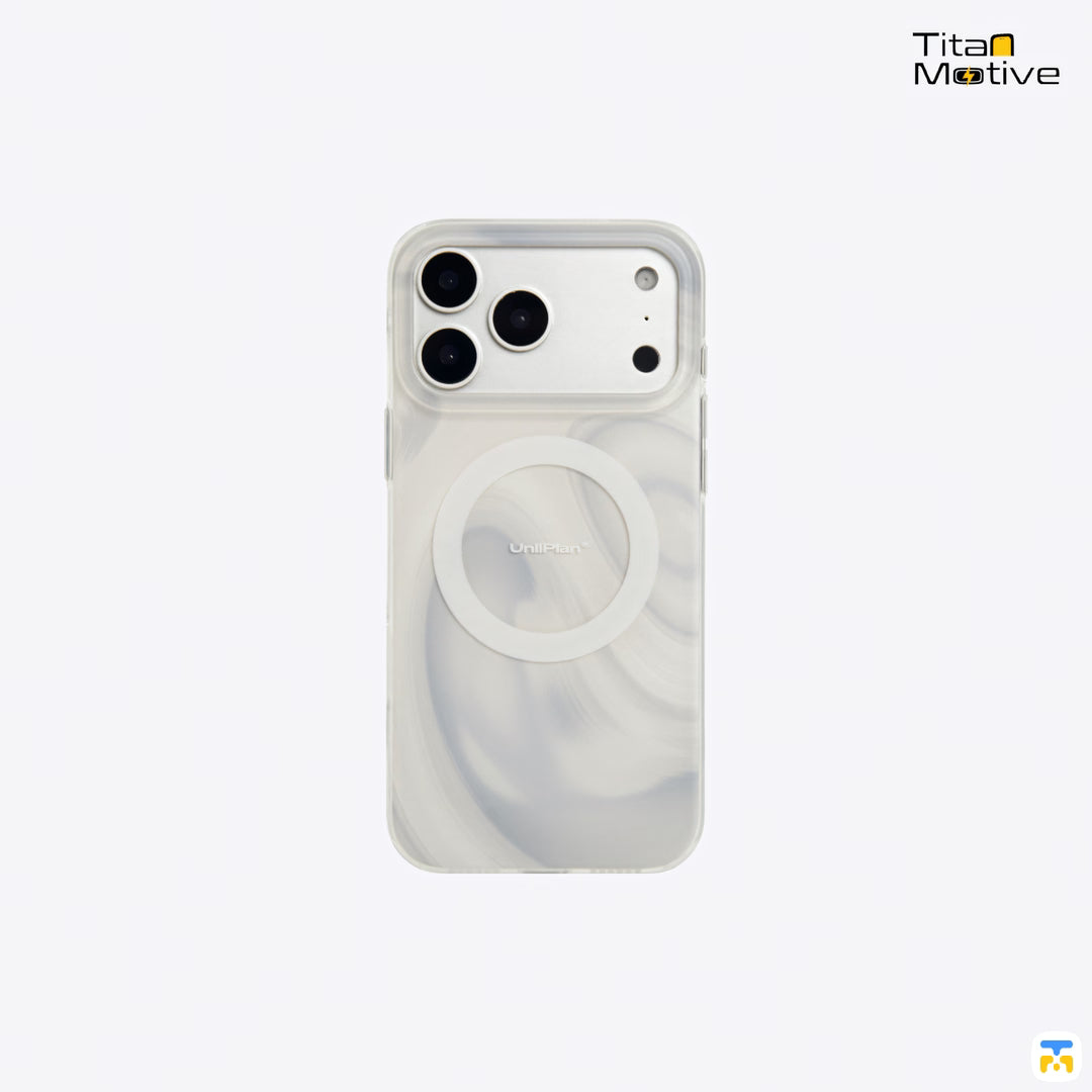 UNIPLAN for iPhone 17 Series Frosted Pearl MagSafe Case