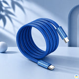 USAMS 60W Type-C to Type-C Ultra-thin Charging & Data Cable - 1.8 Meter
