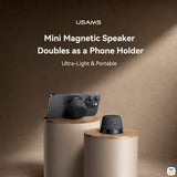 Mini Magnetic Speaker Doubles as a Phone Holder - USAMS Magnetic Mini Speaker