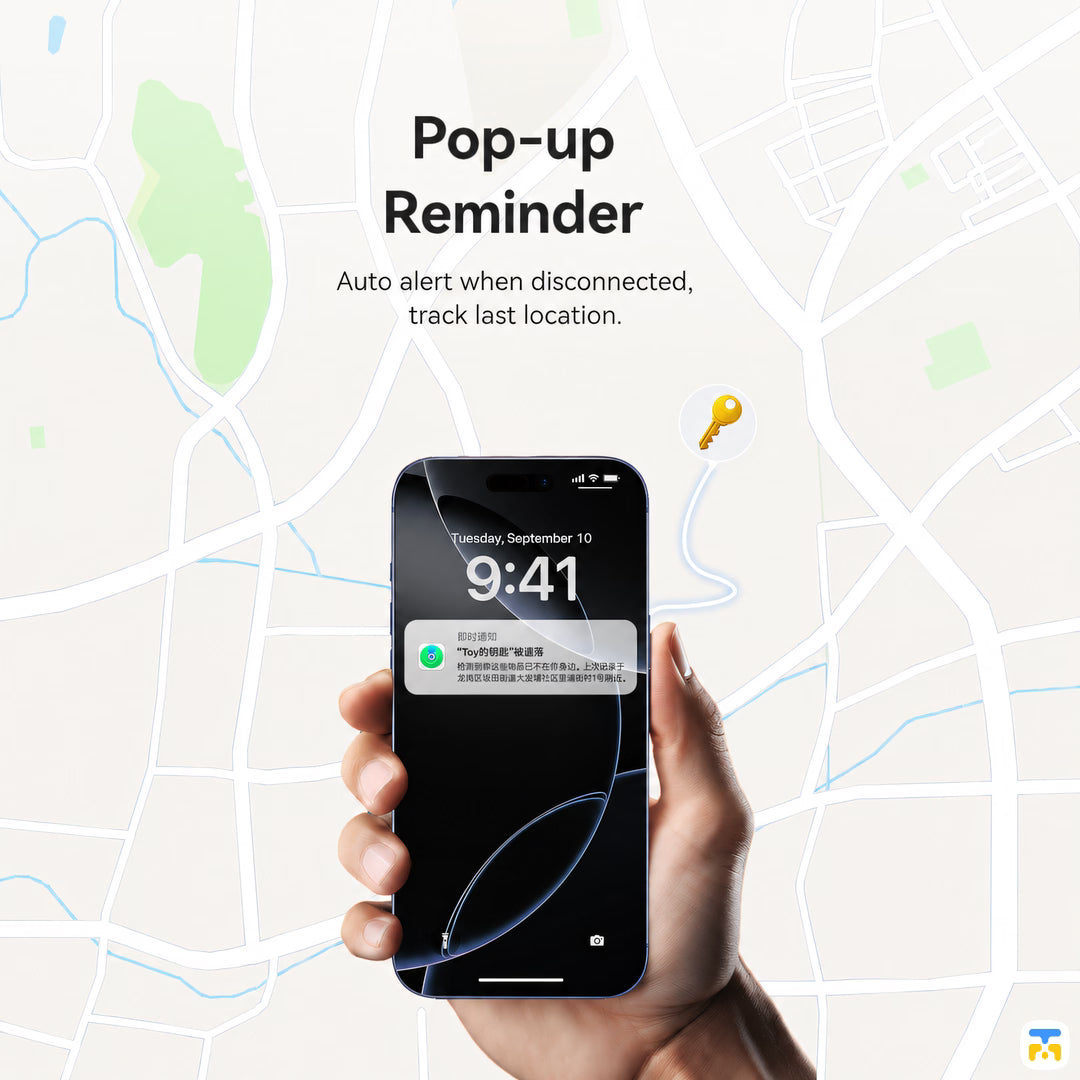 Pop-up Reminder - USAMS Mini Tracker - Apple Find My Certified
