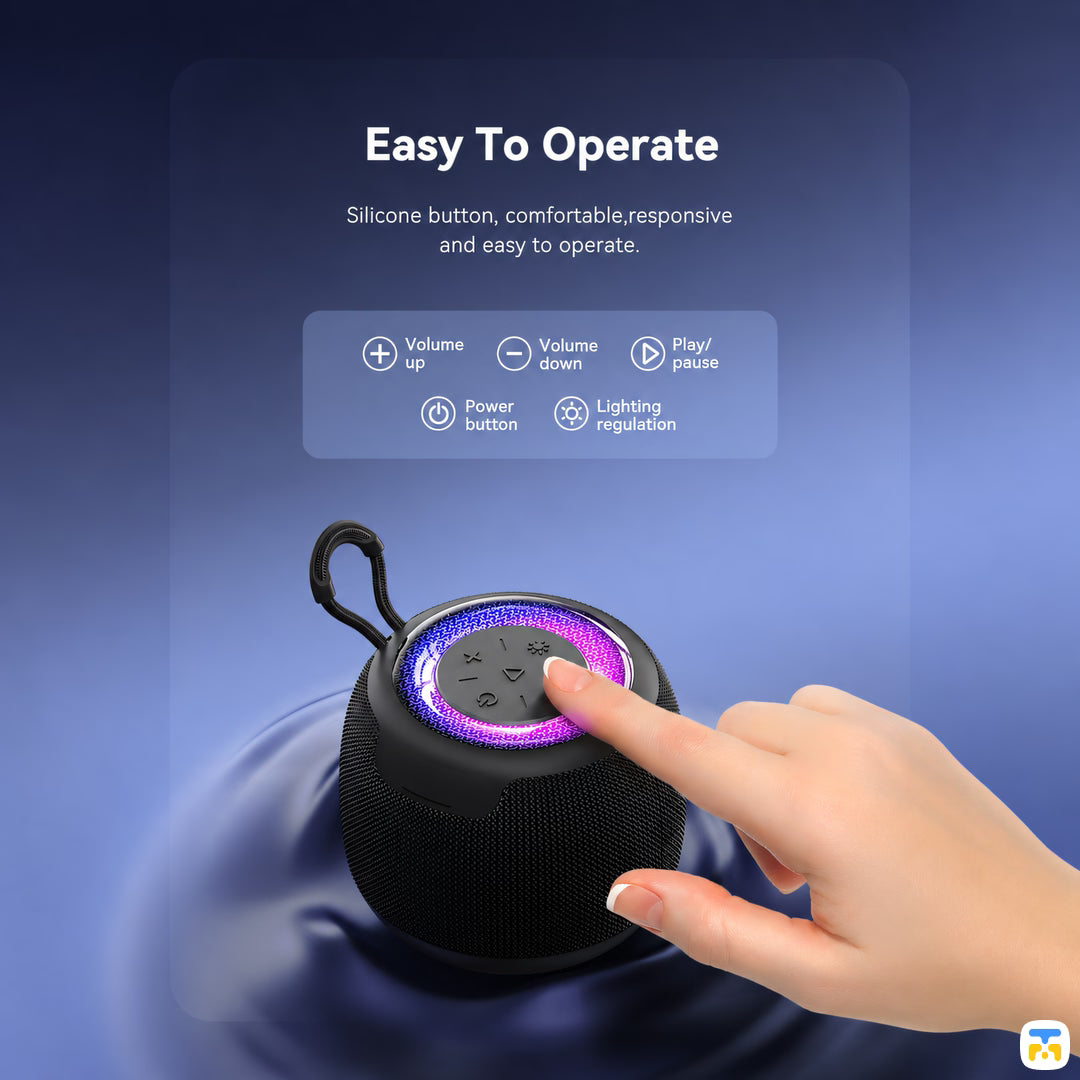 Easy To Operate  - USAMS YIN Series Mini Wireless Bluetooth Speaker