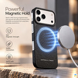 Powerful
Magnetic Hold - VOORCA Carbon Fiber Skin MagSafe Case