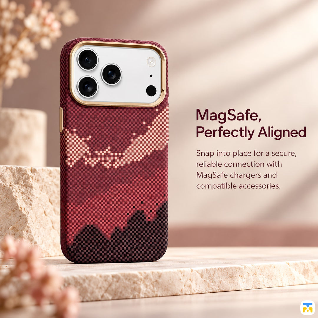 MagSafe,
Perfectly Aligned - VOORCA Red Dot MagSafe Case with Camera Button
