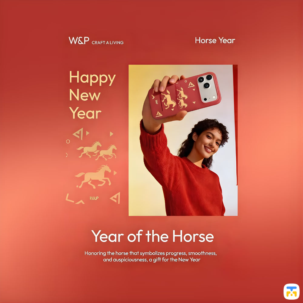 W&P for iPhone 17 Series - Year of the Horse MagSafe Case- Happy New Year theme