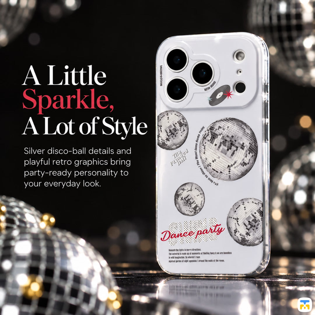A Little
Sparkle,
A Lot of Style - WAKCAS Dance Party MagSafe Case