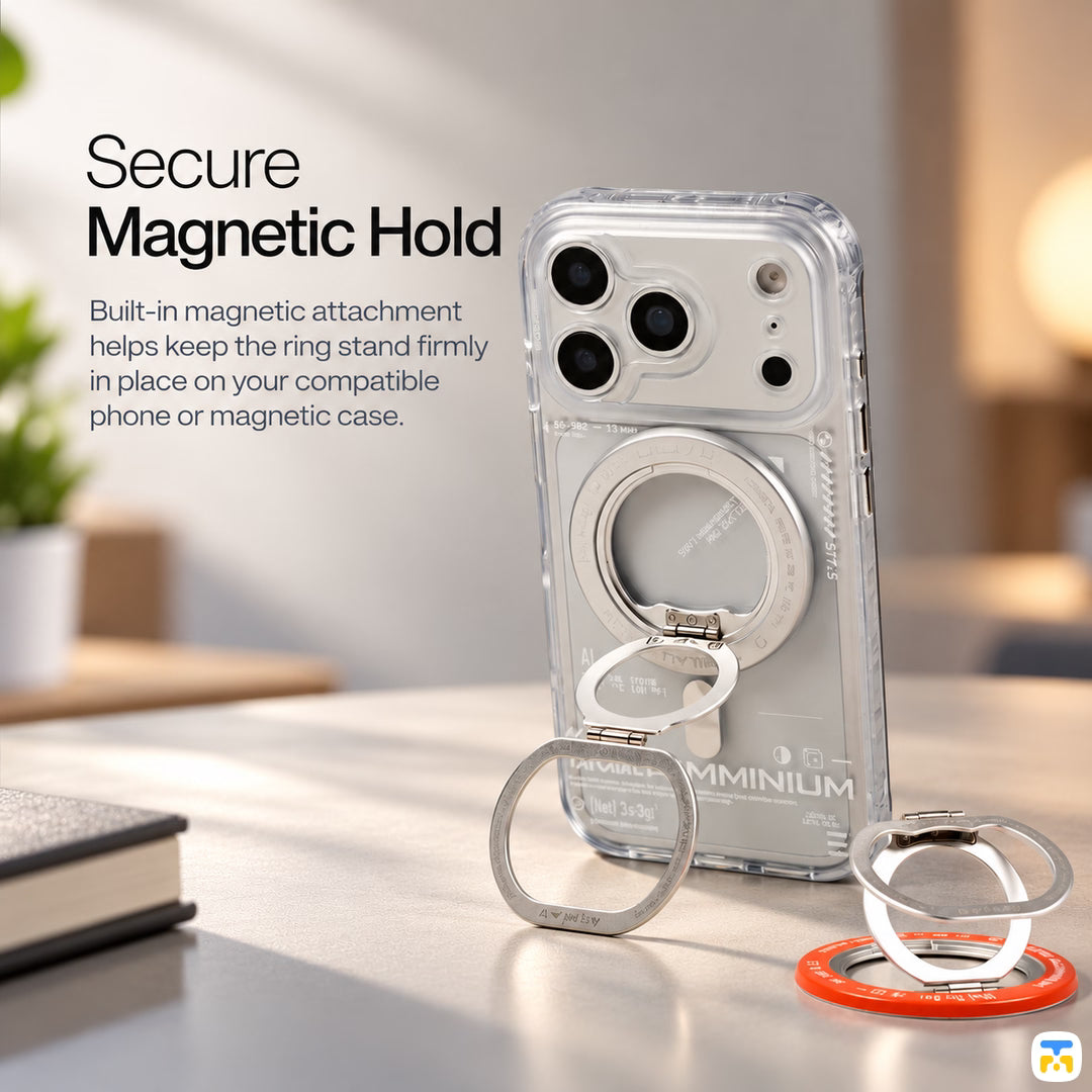 Secure
Magnetic Hold - WAKCAS Element 13 Magnetic Ring Stand
