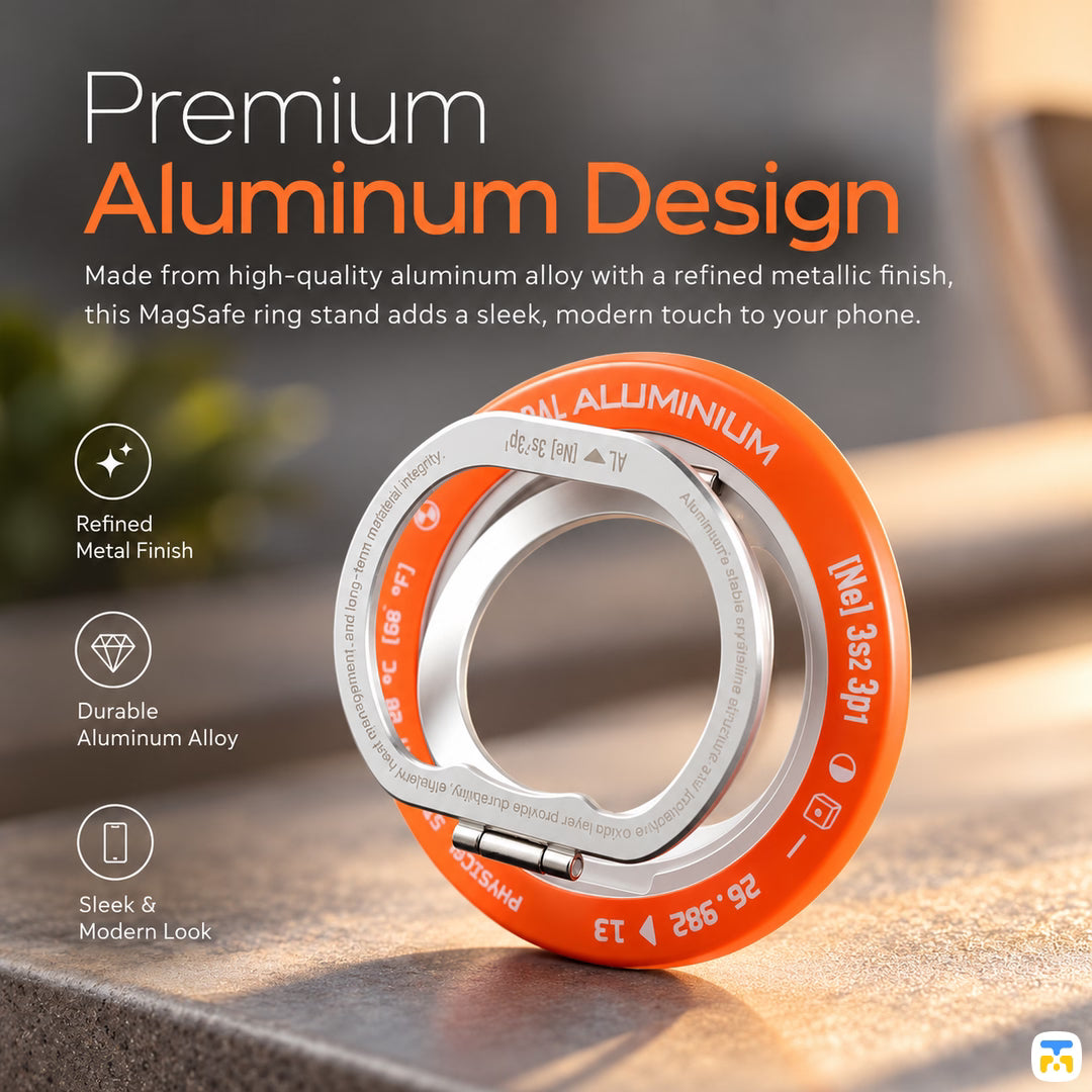 Premium
Aluminum Design - WAKCAS Element 13 Magnetic Ring Stand