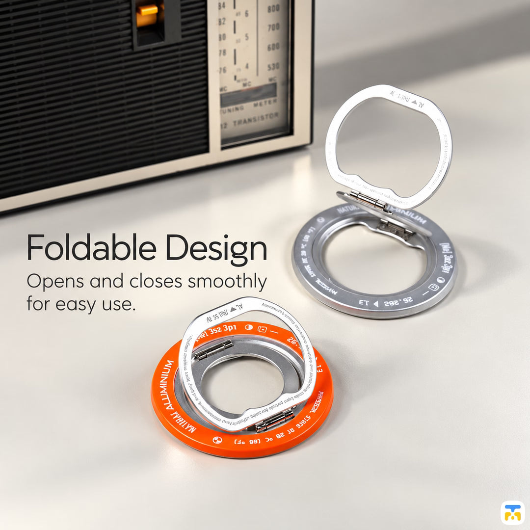 Foldable Design - WAKCAS Element 13 Magnetic Ring Stand