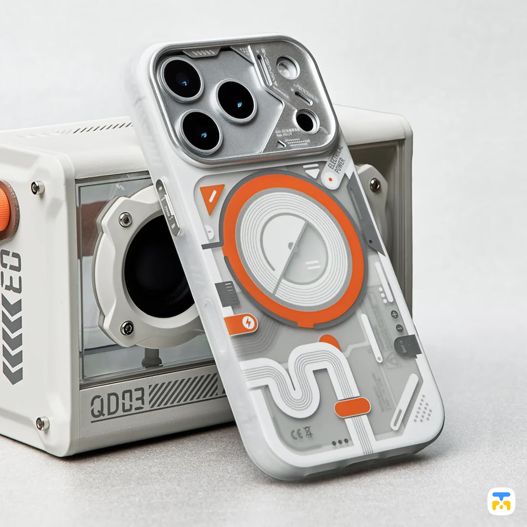 WAKCAS for iPhone 17 Series Color-block Mechanical MagSafe Case