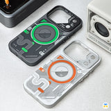 WAKCAS for iPhone 17 Series Color-block Mechanical MagSafe Case