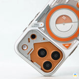 WAKCAS for iPhone 17 Series Color-block Mechanical MagSafe Case