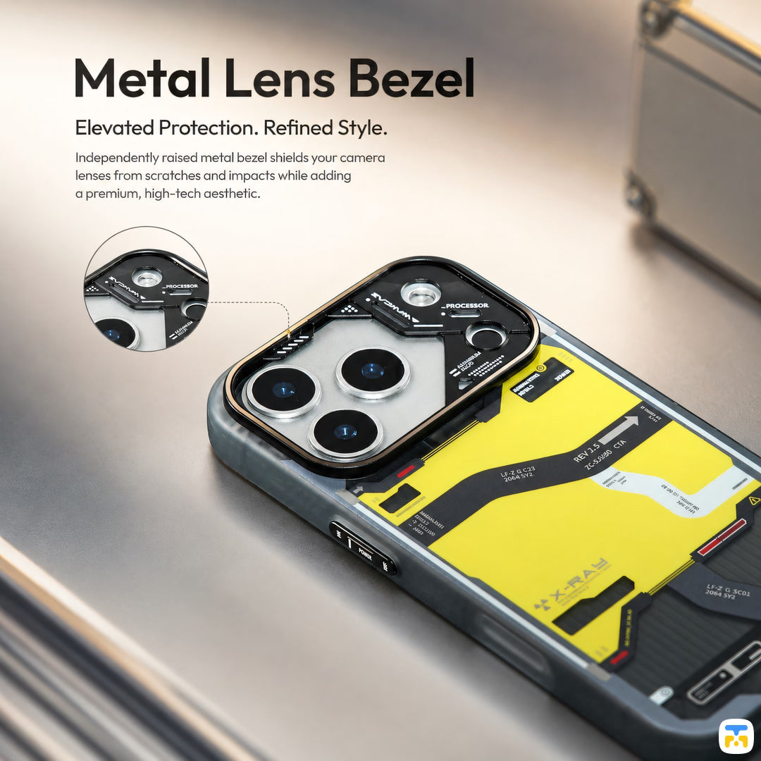Metal Lens Bezel - WAKCAS for iPhone 17 Series Cyber Tactical MagSafe Case