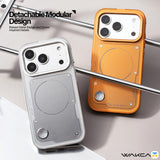 Detachable Modular
Design - WAKCAS for iPhone 17 Series Detachable Metal MagSafe Case