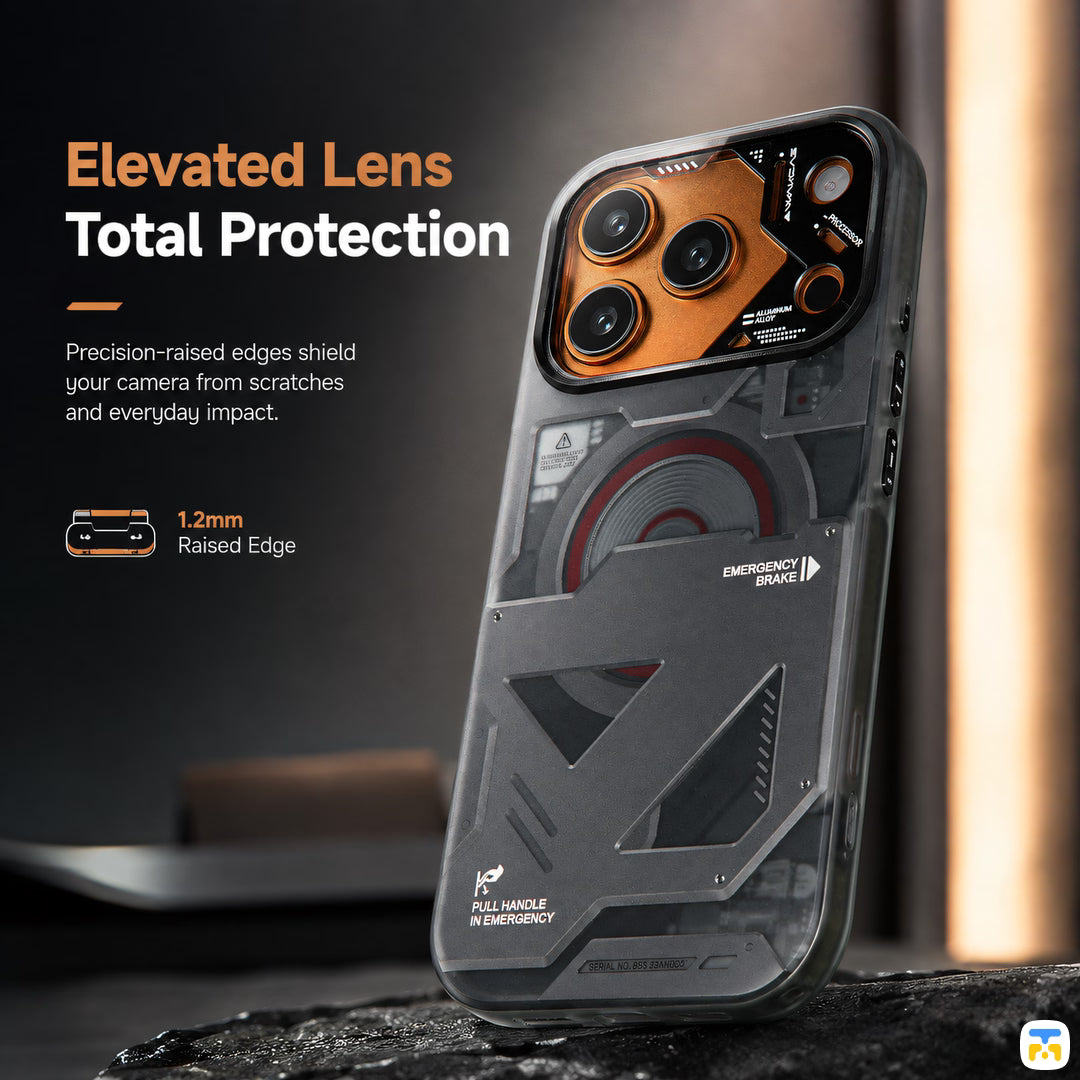 Elevated Lens
Total Protection - WAKCAS for iPhone 17 Series Emergency Panel MagSafe Case