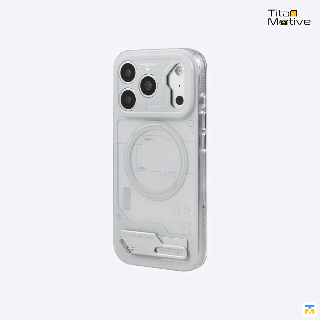 WAKCAS for iPhone 17 Series Energy Module MagSafe Case with Metal Stand