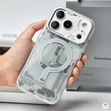 WAKCAS for iPhone 17 Series Frosted Circuit Design MagSafe Case