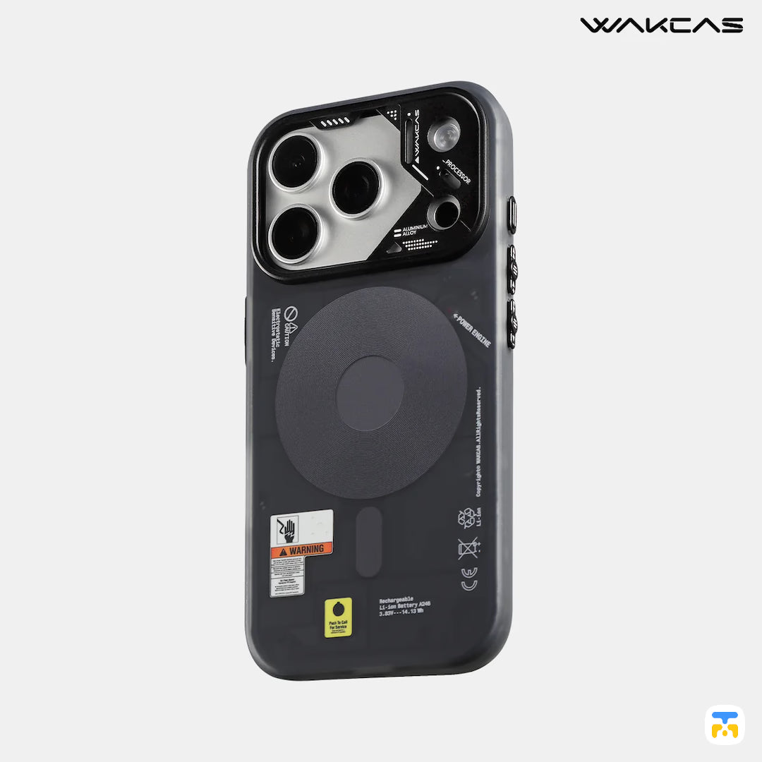 WAKCAS for iPhone 17 Series Frosted Mechanical Anti-Drop MagSafe Case