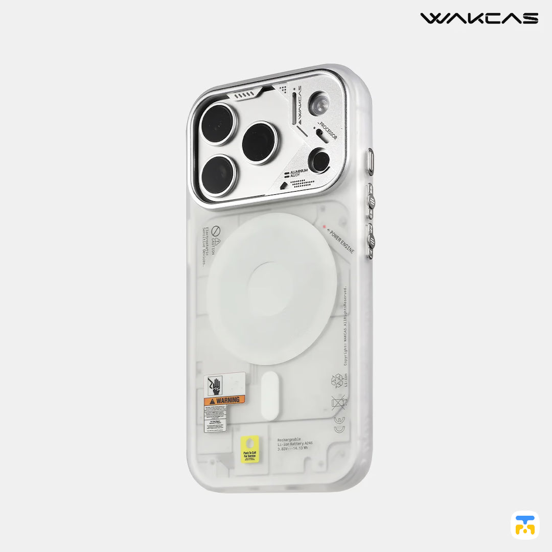 WAKCAS for iPhone 17 Series Frosted Mechanical Anti-Drop MagSafe Case