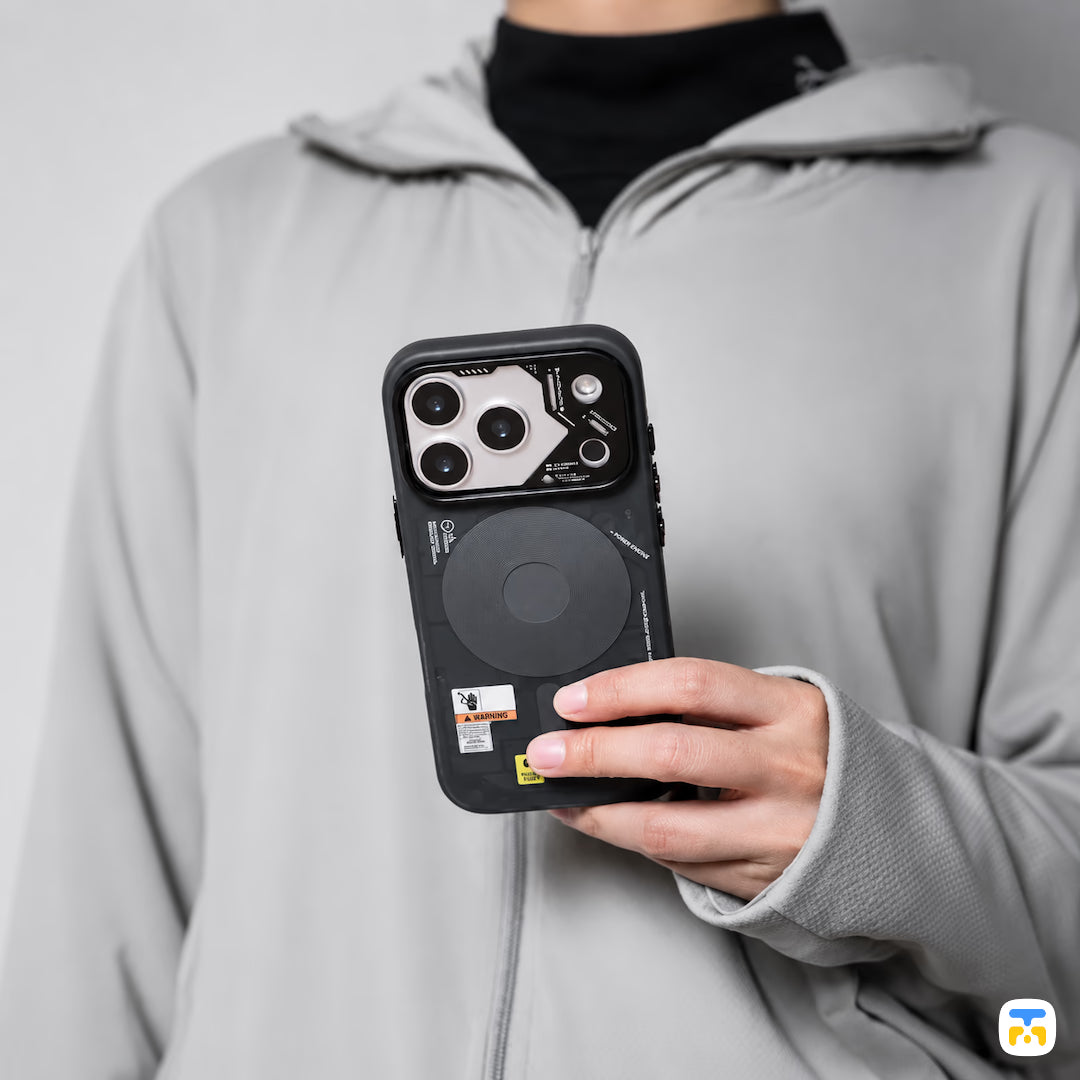 WAKCAS for iPhone 17 Series Frosted Mechanical Anti-Drop MagSafe Case