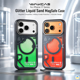 WAKCAS for iPhone 17 Series Glitter Liquid Sand MagSafe Case