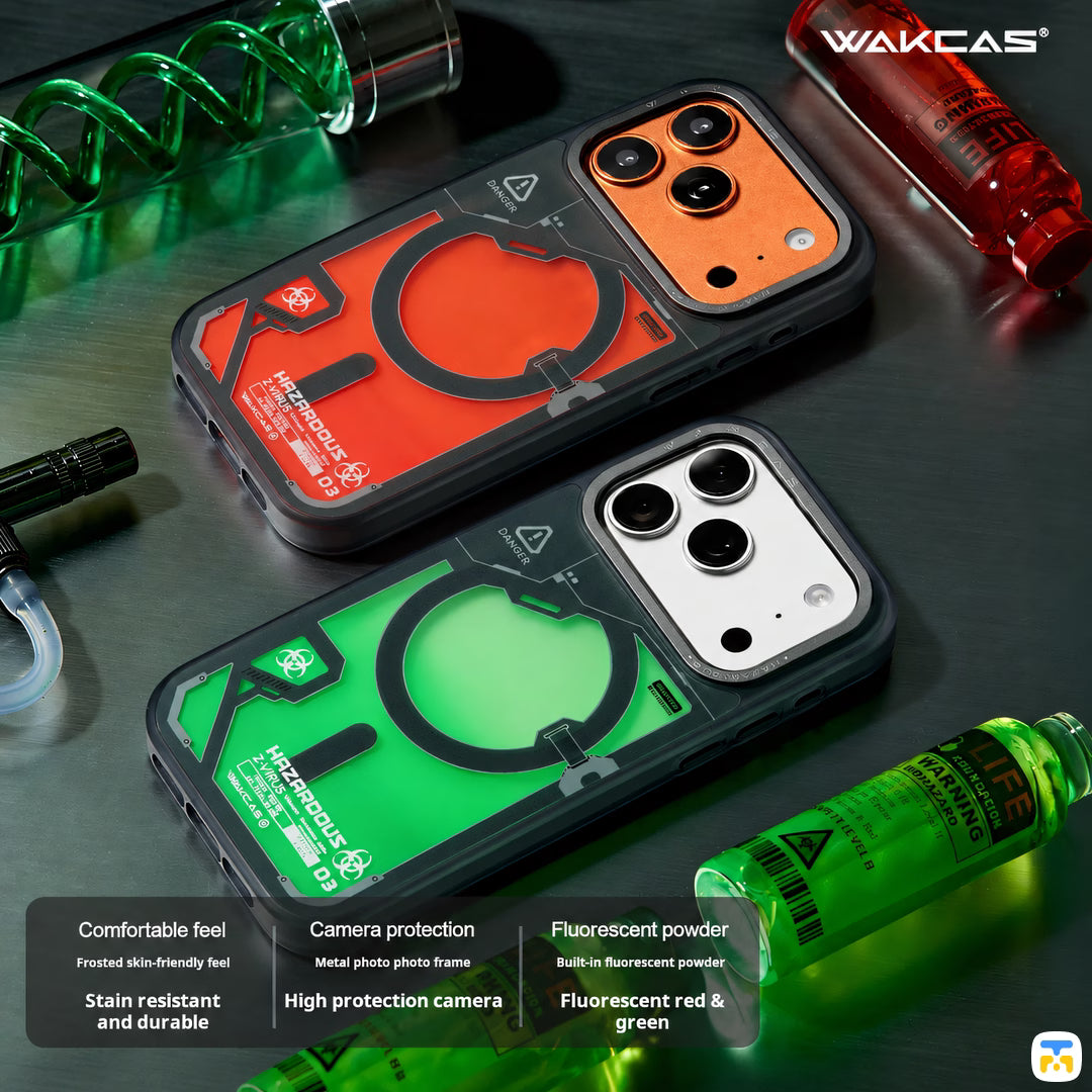 WAKCAS for iPhone 17 Series Glitter Liquid Sand MagSafe Case