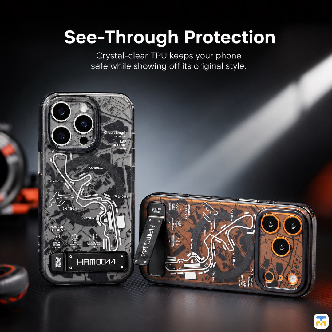 See-Through Protection - WAKCAS for iPhone 17 Series Grand Prix MagSafe Case with Stand