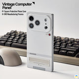 Vintage Computer
Panel - WAKCAS for iPhone 17 Series Gray Square Retro Terminal MagSafe Case