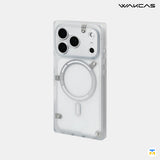 WAKCAS for iPhone 17 Series Matte Semi-Transparent MagSafe Square Case