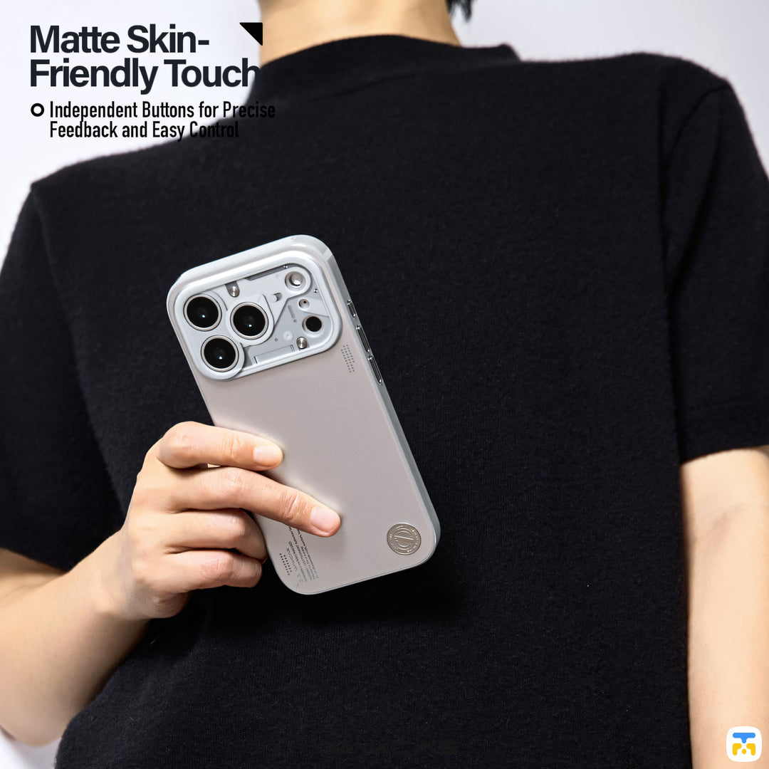 Matte Skin-
Friendly Touch - WAKCAS for iPhone 17 Series Mechanical MagSafe Case