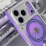 Precision Camera Cutouts with Raised Protection - WAKCAS for iPhone 17 Series Square Purple Electroplated MagSafe Case