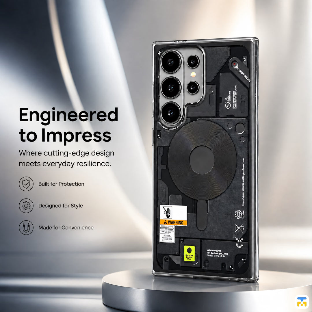 Engineered
to Impress - WAKCAS for S26 Ultra Frosted Mechanical Anti-Drop MagSafe Case