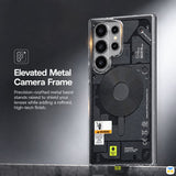Elevated Metal
Camera Frame - WAKCAS for S26 Ultra Frosted Mechanical Anti-Drop MagSafe Case
