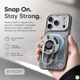 Snap On.
Stay Strong - WAKCAS Matte 360° Rotation Tech-Core Metal Magnetic Stand with Spring Clip