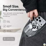 Small Size.
Big Convenience - WAKCAS Matte 360° Rotation Tech-Core Metal Magnetic Stand with Spring Clip