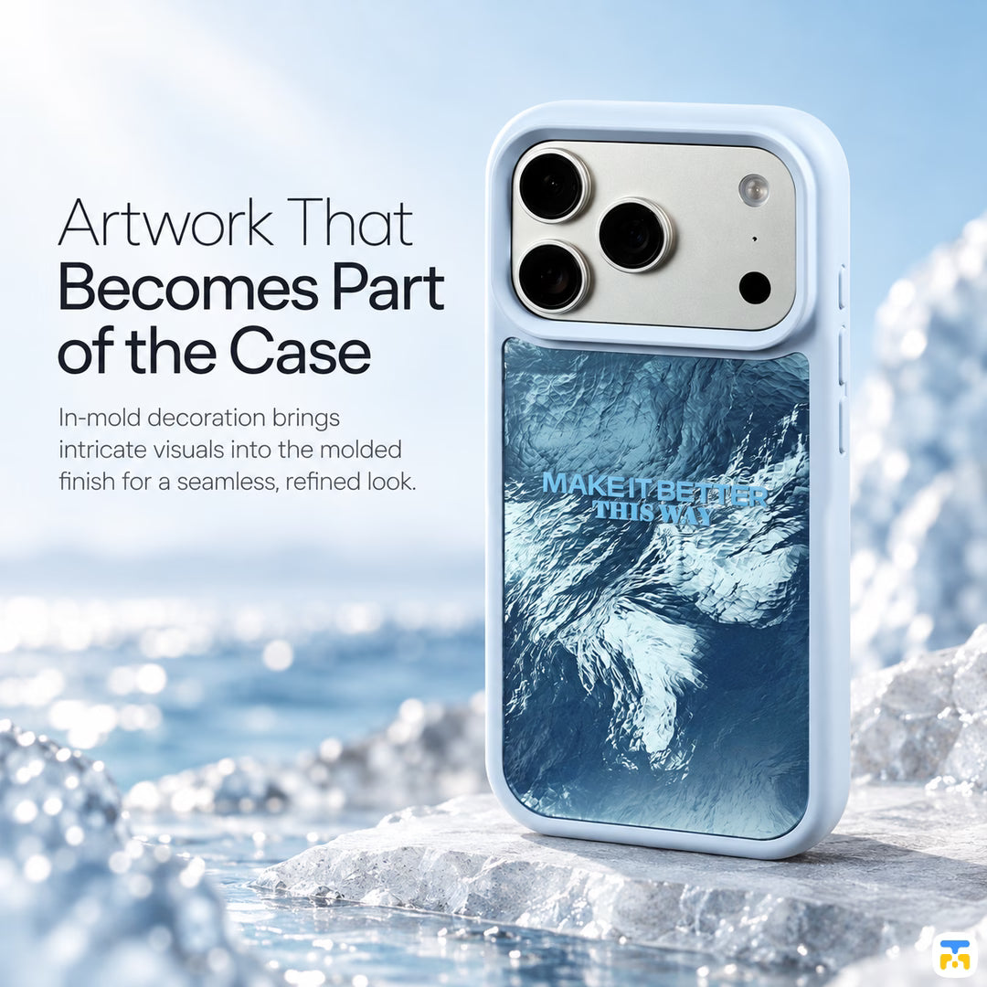 Artwork That
Becomes Part
of the Case - WAKCAS Velvet Wave Silicone MagSafe Case